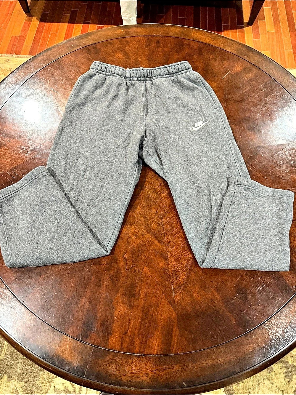 Nike Open-Hem Fleece Pants Gray Size Small